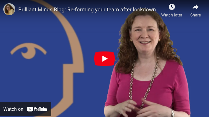 [Video] Re-forming your team after lockdown