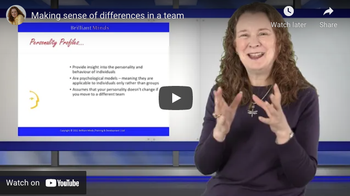 [Video] Making sense of differences in a team